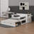 Queen Size Daybed With Removable Desk, Storage Drawers And Hydraulic Side Table-110935672-110935678