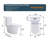 White Porcelain Toilet With Efficient Dual Flush And Elegant Design Elongated Silent Flushing