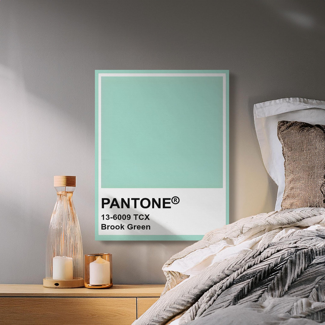 Brook Green Pantone Color Canvas Print