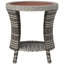Table d'appoint, table basse d'extérieur en osier