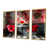 Toile avec cadre flottant or