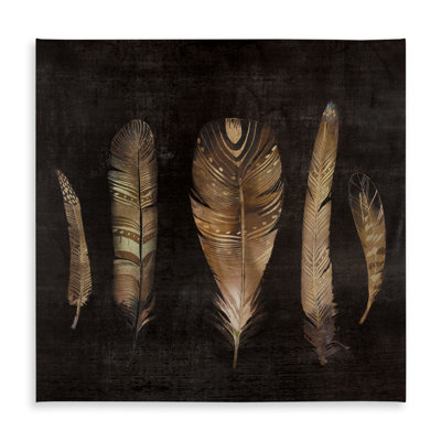 Brown Feather Set Tablecloth | Indoor/Outdoor Home Decor