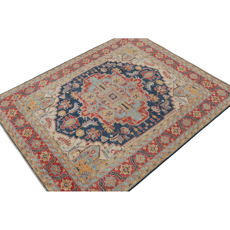 One-of-a-Kind Rectangle 8’1” X 9’9” Hand Knotted Area Rug