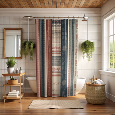 Rideau de douche Boho Twist - Premium