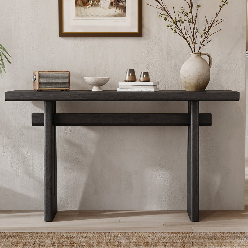 Console élégante avec silhouette géométrique, Noir, noir, noir, noir