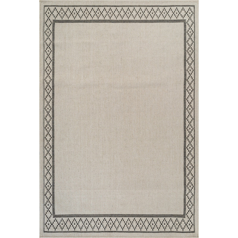 Tapis intérieur / extérieur, Ivoire ivoire, Rectangle 4 pi x 6 pi
