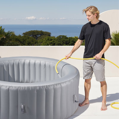 Spa gonflable pour l'extérieur 4 à 6 personnes 81,9 x 26 pouces