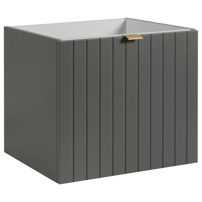 491cm Wall Mounted Single Bathroom Vanity Base Only, Grey