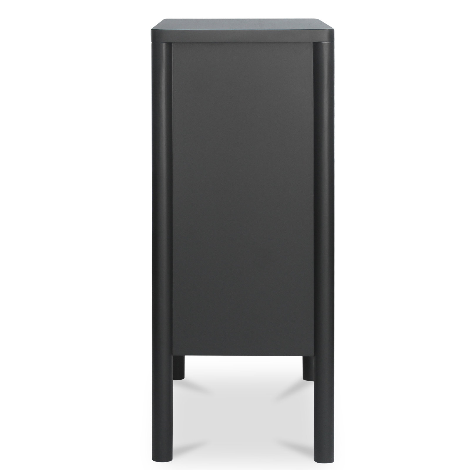 2-Door Storage Cabinet, Black