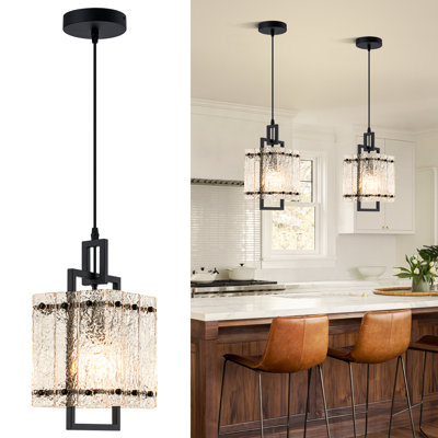 Water Ripple Glass Kitchen Island Pendant Lights