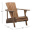 Chaise Adirondack en bois Melida-1476051039