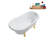 57.5'' x 29.5'' Soaking Acrylic Bathtub-83636128-83636119