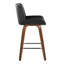 Tabouret de comptoir à hauteur fixe Santi - ensemble de 2-102341456-103373892
