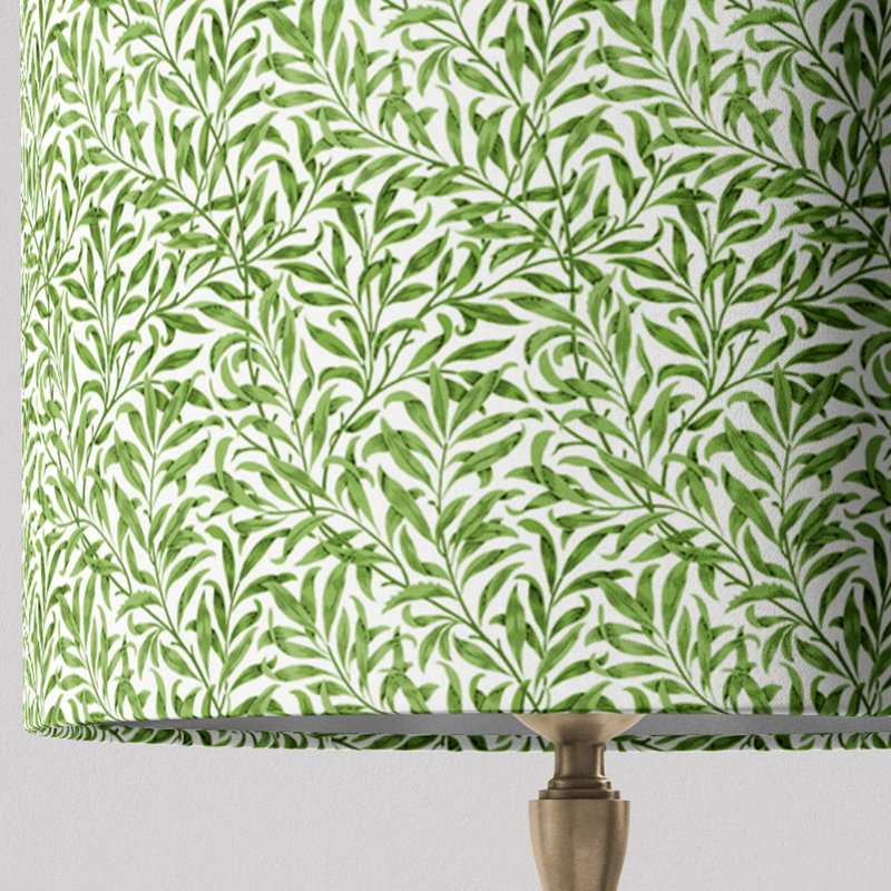 William Morris Lampshade In Willow Bough, 10" H x 12" W x 12" D