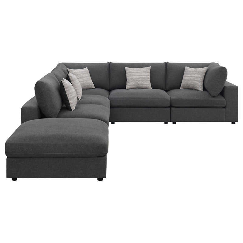 Canapé modulaire rembourré avec coussins réversibles