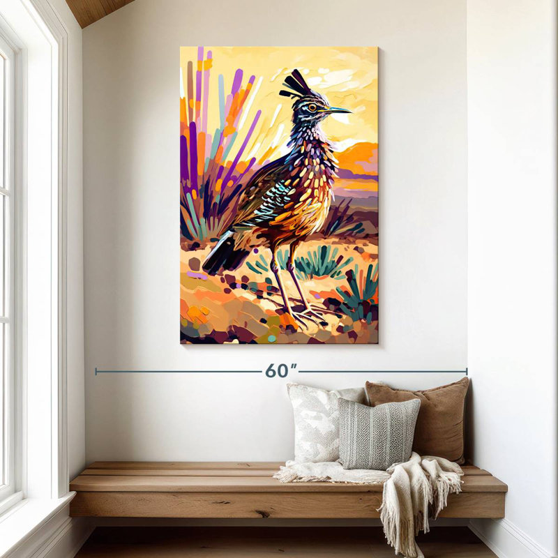 Brampt Desert Roadrunner, 48" H x 32" W