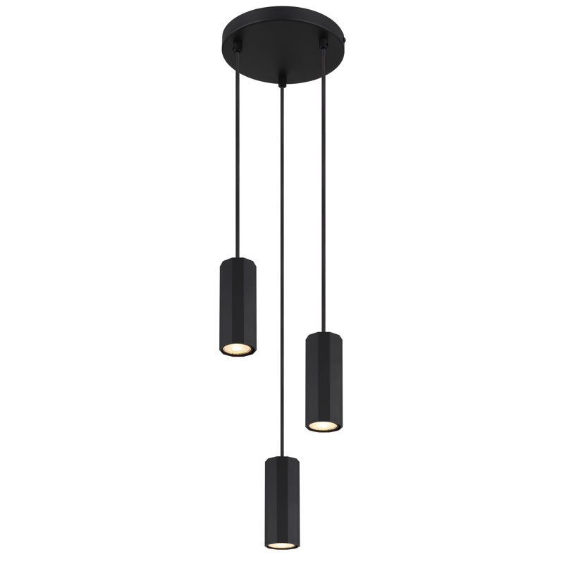 Dashamir 3 - Light Pendant, Matt black