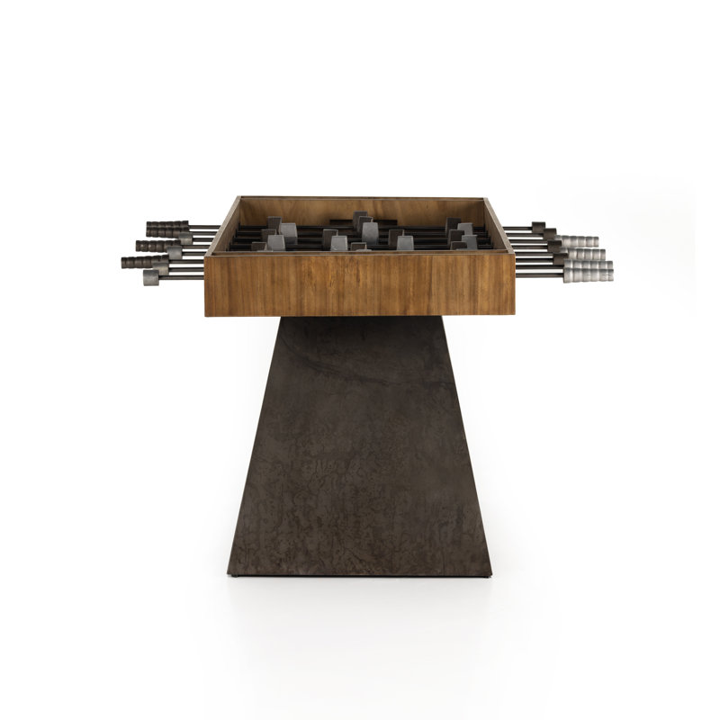 Wesson 56" Wood Foosball Table, Aged Gray/Aged Metal