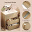 Meuble-lavabo double 60 po avec lavabo en céramique et tiroirs cloisonnés-1179330181