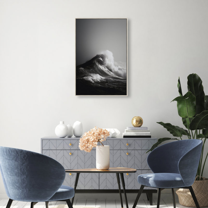 Tectonic Flow I Print by Oliver Gal, 55"H x 37"W, Silver Floater Frame