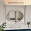 Miroir mural irrégulier en forme de nuage, grand miroir de meuble-lavabo décoratif asymétrique avec cadre en aluminium, miroir mural de salle de bain HD pour chambre à coucher, salon, entrée-1920831289