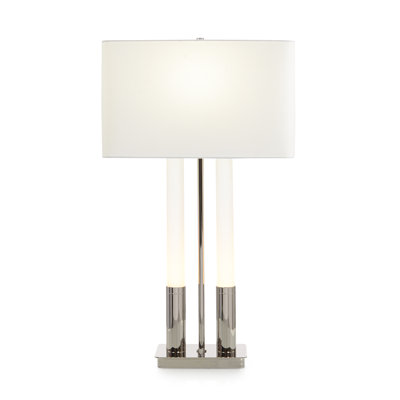 Lampe de table Gemini, nickel