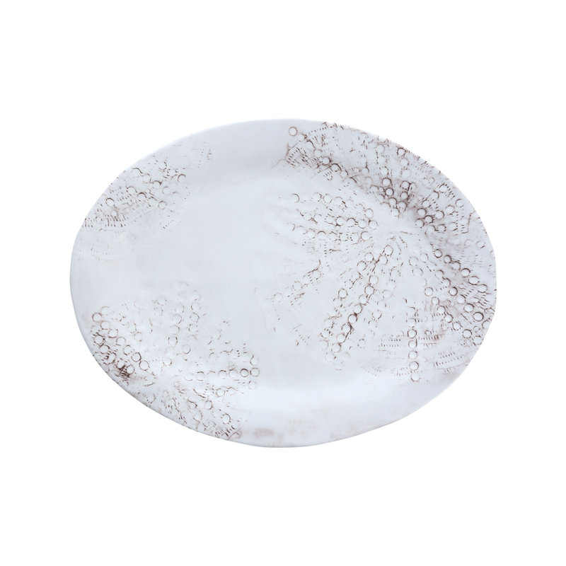 Fortessa Eddie Oval Melamine Platter, White
