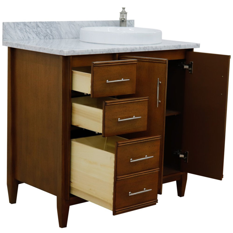 Ensemble de meuble-lavabo simple 37 po, Gris clair
