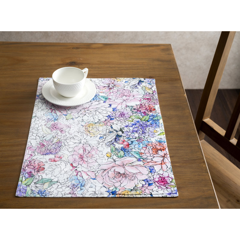 Ensemble de napperons 4 - 13 po x 19 po Maison d'Hermine Floral Love