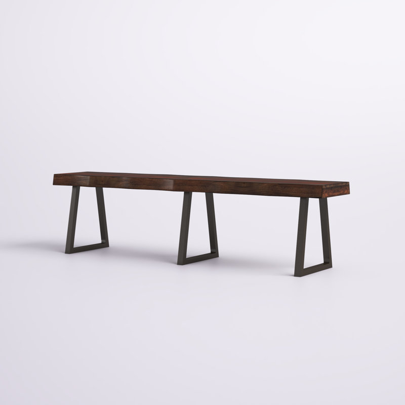 Banc en bois Lonan, Bois Brun Moyen