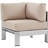 Shore 4 Piece Outdoor Patio Aluminum Sectional Sofa Set-23592930