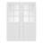 Clear Glass 6-Lite Solid And Manufactured Wood Double Slab Doors Without Frame And Hardware Kit-124844029