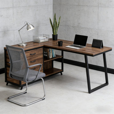 Bureau de travail, bureau d'ordinateur, bureau en L pour bureau personnel