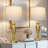 Kensler 27-inch Dimmable Metal Table Lamps with Touch Control & USB Ports (Bulbs Included)-1282497180