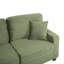 Canapé modulaire en forme de U Canapé modulaire rembourré en L de 125,2 po avec repose-pieds mobile et poches de rangement latérales pour le salon, vert-2030896462