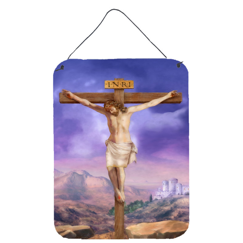 «pâques jesus crucifixion, reproduction d’art sur plaque