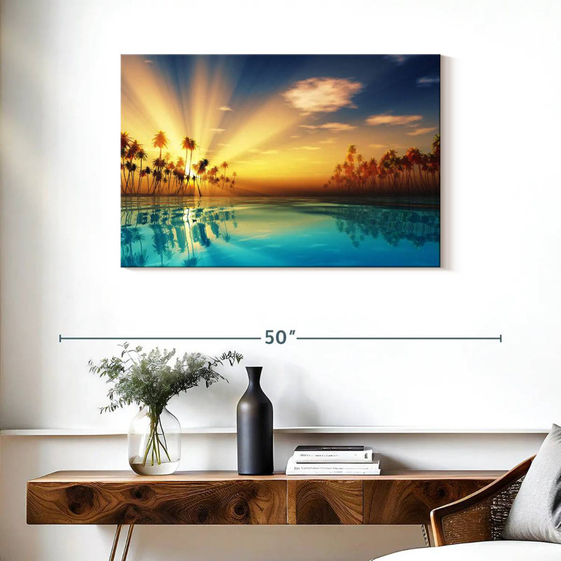 Gillard Palm Gillard Sun Rays, H 24 po x l 36 po