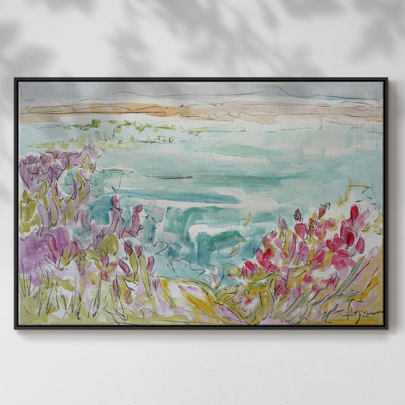 On A Whim, Fly, reproduction d'art sur toile, Cadre noir, H 17 po x l 25 po x P 2 po
