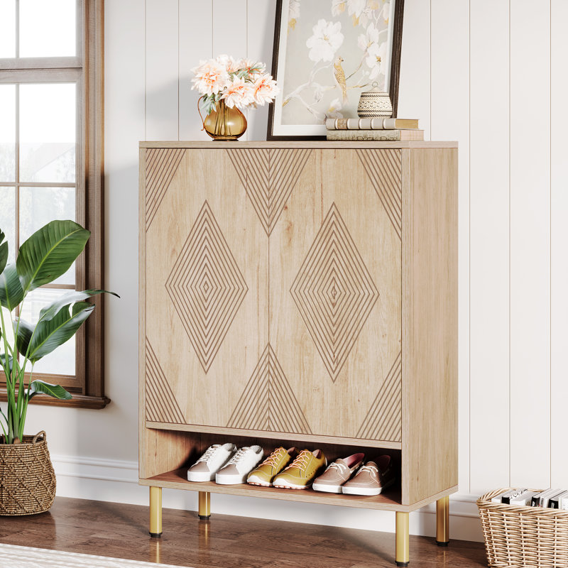 24 Pair Shoe Storage Cabinet