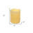 Set of Three Yellow Flameless Pillar Candle