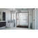 Infinity-Z 60" W x 30" D x 74.75" H Semi Frameless Rectangle Tub Enclosure with Towel Bar and Base Included