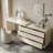 Makeup Vanity with Light mirror,6 drawers,Power Outlet
