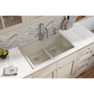 Elkay Quartz Classic 25 inch Drop-In Laundry Sink - Putty ELG252212PDPT0