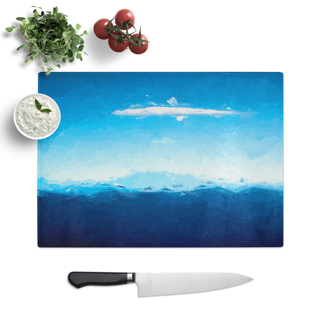Glass Mountain Cloud in Abstract Chopping Board