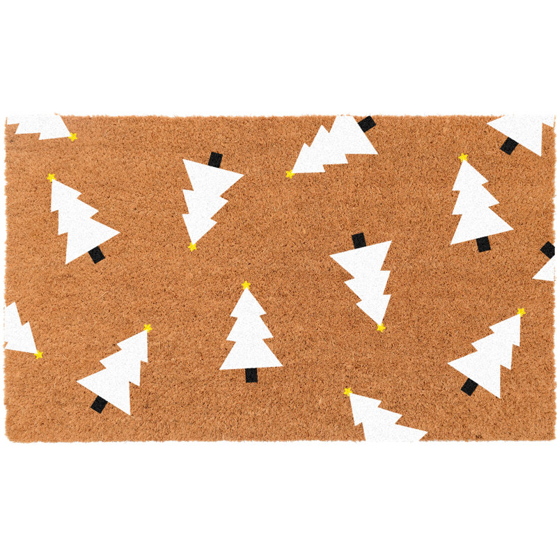 Tapis d'entrée antidérapant Christmas Trees, L 22 po x L 36 po