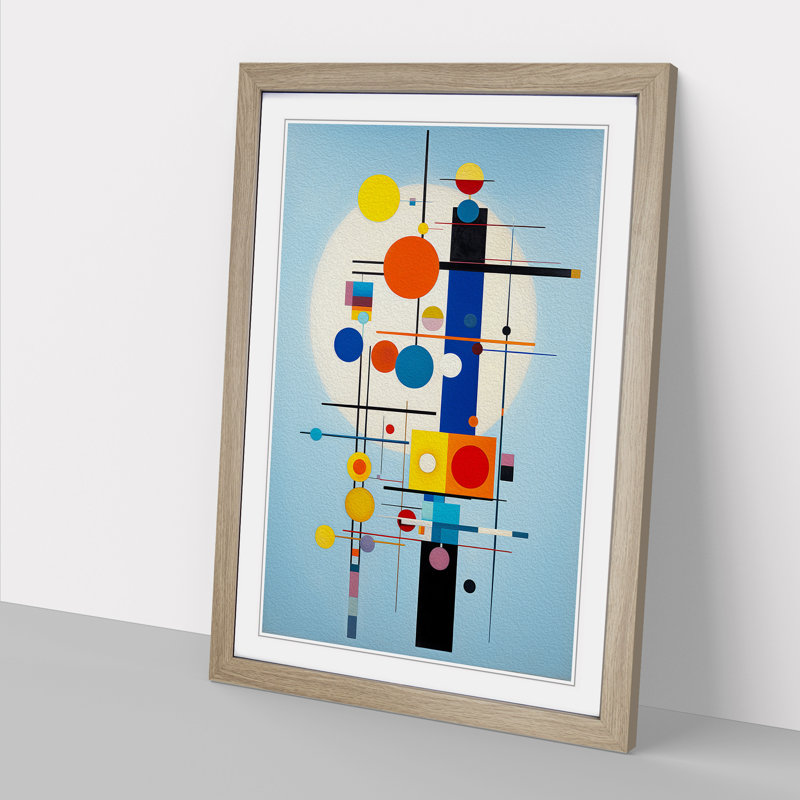 Single Picture Frame Print on Wood, Oak Framed, 34cm H x 25cm W