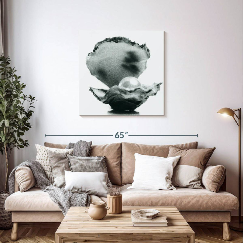 Brampt Monochromatic Oyster Pearl, 36" H x 36" W