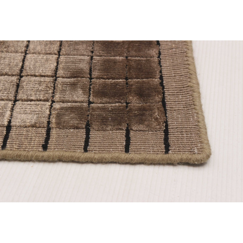 Tapis brun, vert Elysian 6 pi 8 po x 9 pi 5 po