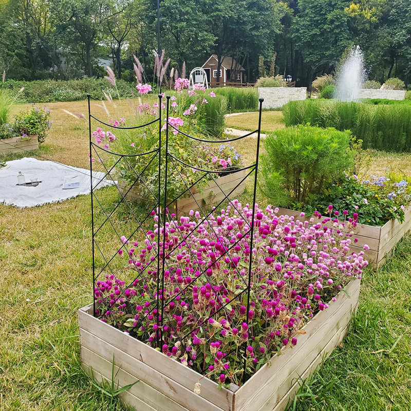 115cm H x 38cm W Metal Lattice Panel Trellis