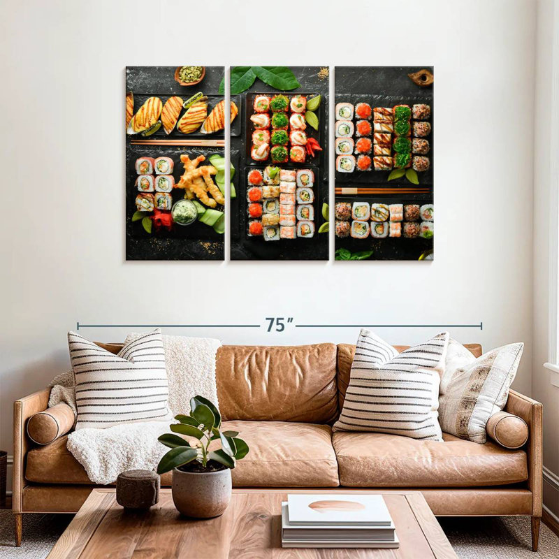 Yarlin Sushi Party, 36" H x 57" W